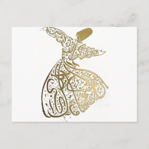 Cartão Postal Whirling Sufi Dervish