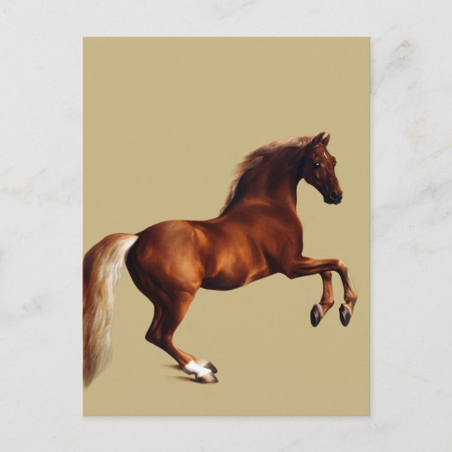 Cartão Postal Whistlejacket horse by George Stubbs (Frente)