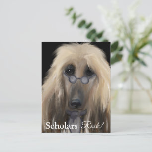 Cartão Postal White Afghan Hound