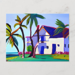 Cartão Postal White Beach House | Apenas Dizendo Alô