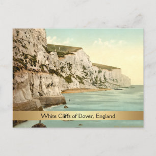 Cartão Postal White Cliff of Dover, Kent, Inglaterra