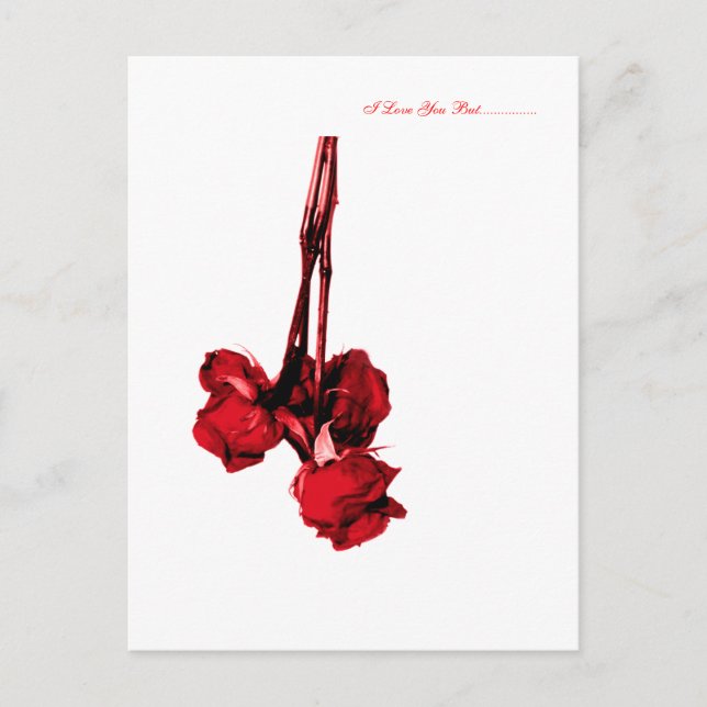 Cartão Postal White, Eu Te Amo Mas................ (Frente)