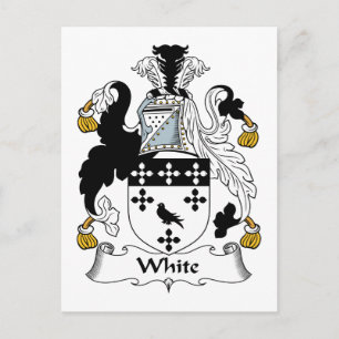 Cartão Postal White Family Crest