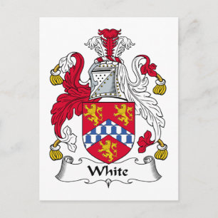 Cartão Postal White Family Crest