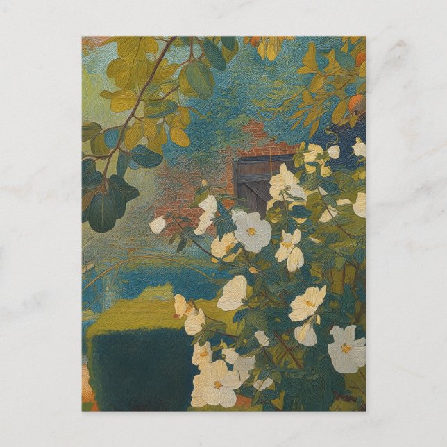 Cartão Postal White Garden (Frente)