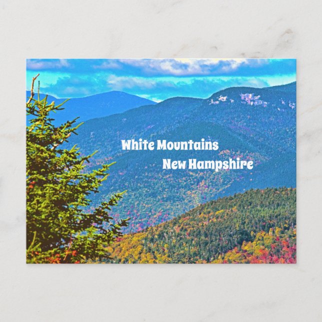 Cartão Postal White Mounts New Hampshire Postcard (Frente)