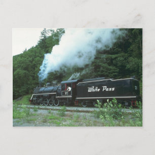 Cartão Postal White Pass e Yukon em White Pass, em Skagway,