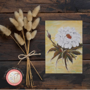 Cartão Postal White Peony
