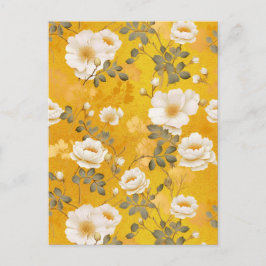 Cartão Postal White Roses Chiyogami