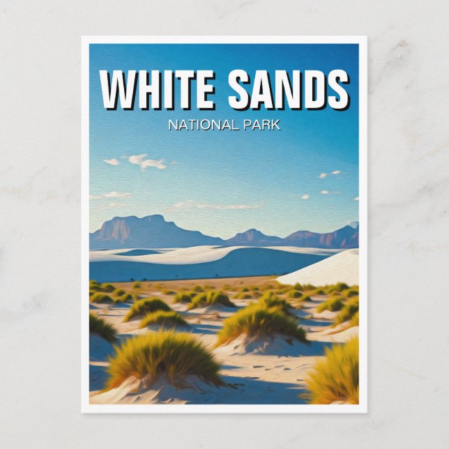 Cartão Postal White Sands National Park Souvenir (Frente)