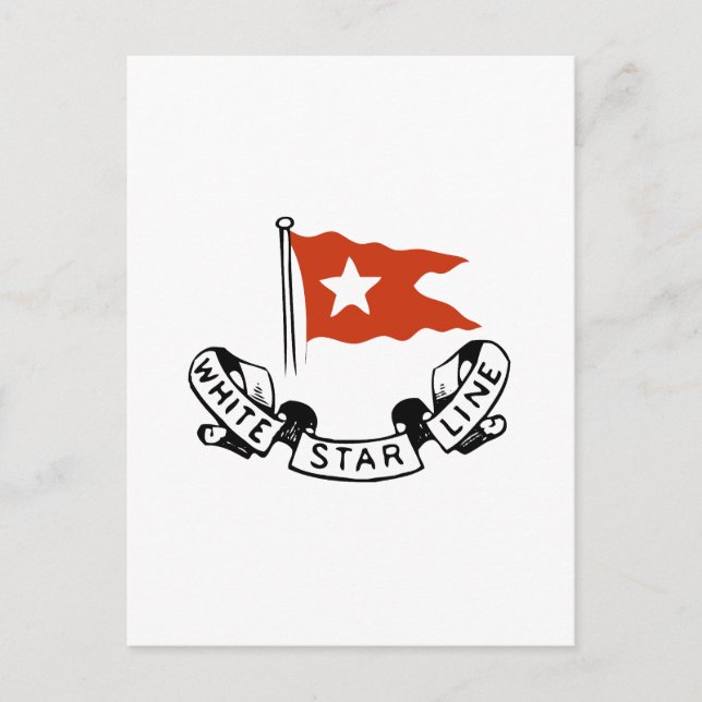 Cartão Postal White Star Line Logo (Frente)