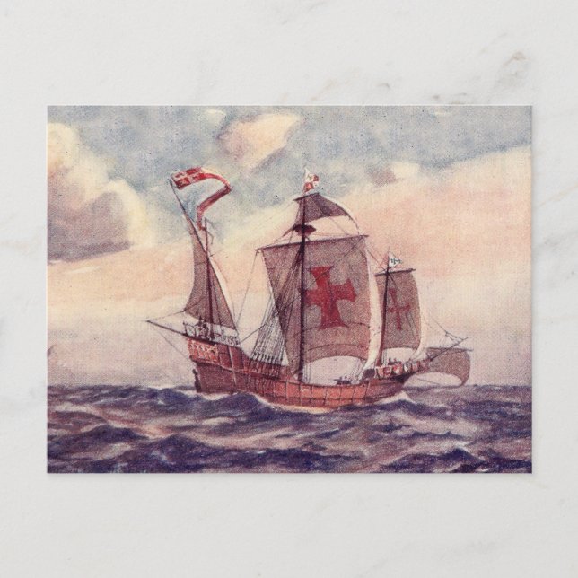 Cartão Postal White Star Line's "The Santa Maria" (Frente)