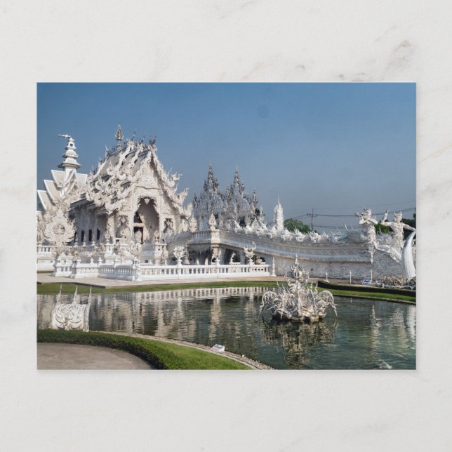 Cartão Postal White Temple Wat Rong Khun, Chiang Rai, Thailand (Frente)