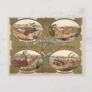 Cartão Postal Whitman & Barnes Manufacturing Company.