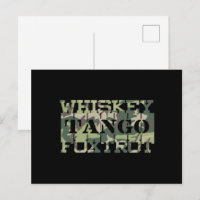 Whkey Tango Foxtrot WTF Camuflagem Verde