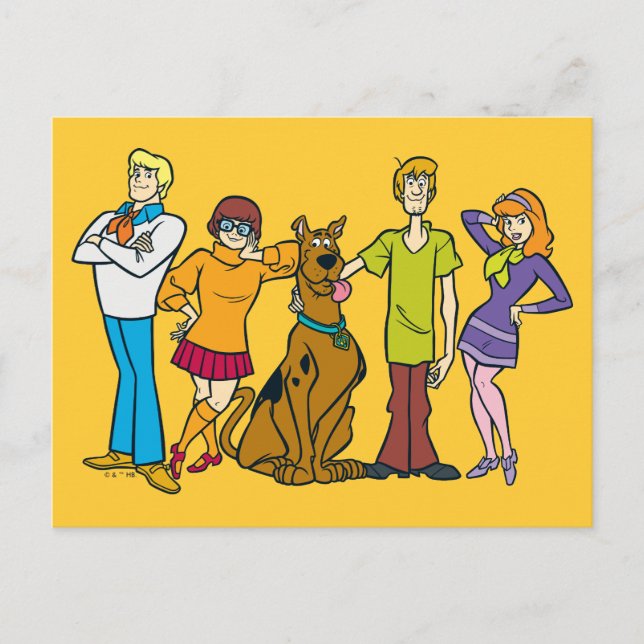 Cartão Postal Whole Gang 14 Mystery Inc (Frente)