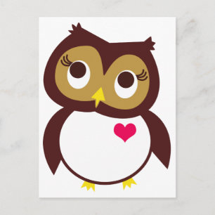 Cartão Postal Whoo Loves You