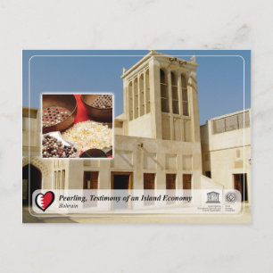 Cartão Postal WHS da UNESCO - Pearling, Testemunho de um Econ In