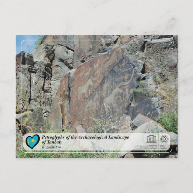 Cartão Postal WHS da UNESCO - Petrolíferos de Tanbaly (Frente)