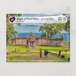 Cartão Postal WHS da UNESCO - Templo de Preah Vihear