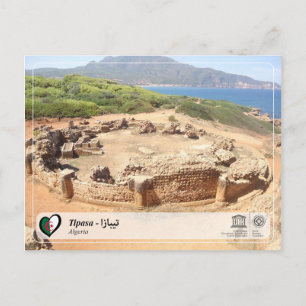 Cartão Postal WHS da UNESCO - Tipasa - ت ي ب ا ز ا