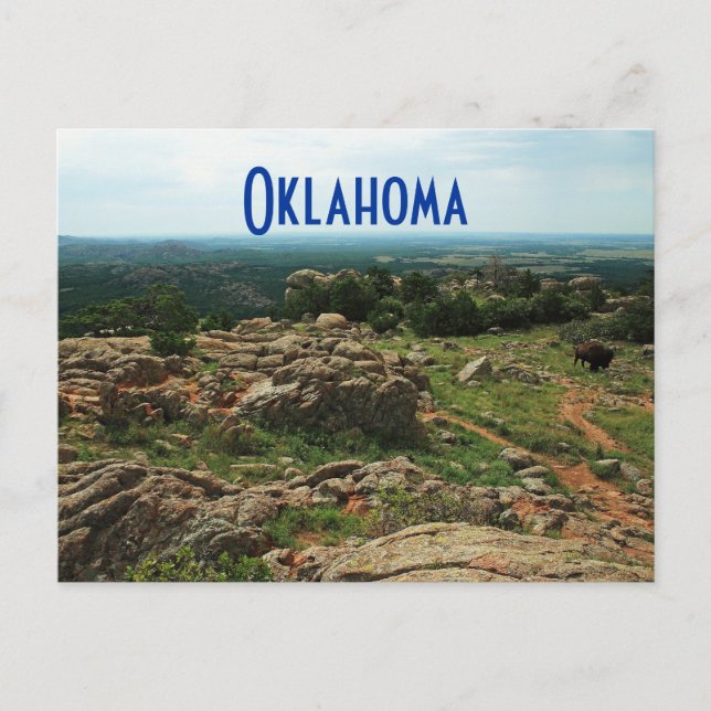 Cartão Postal Wichita Mountain, Oklahoma (Frente)
