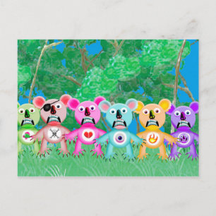 CARTÃO POSTAL WICKED KOALAS