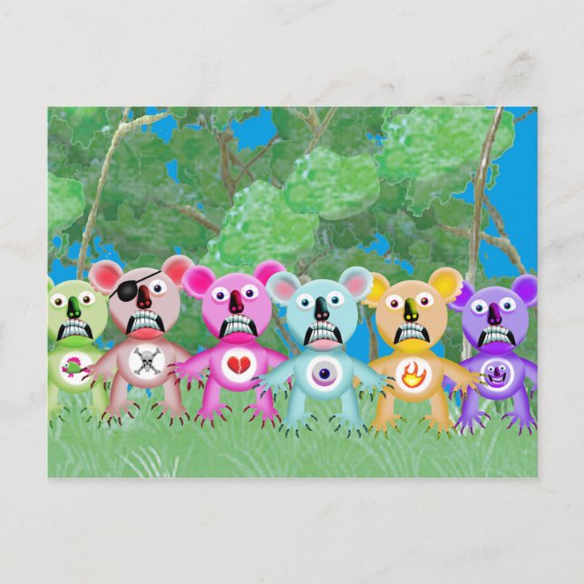 CARTÃO POSTAL WICKED KOALAS (Frente)