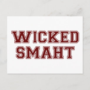 Cartão Postal Wicked Smart (Smaht) College Boston