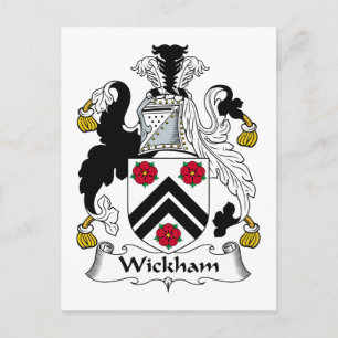 Cartão Postal Wickham Family Crest