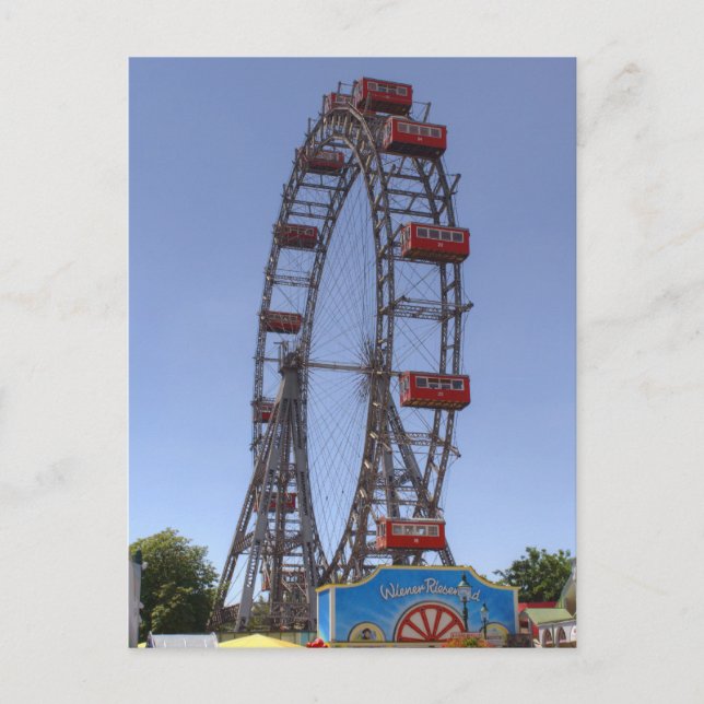 Cartão Postal Wiener Riesenrad (Frente)