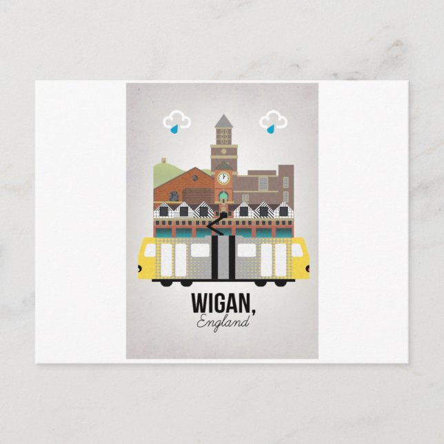 Cartão Postal Wigan (Frente)