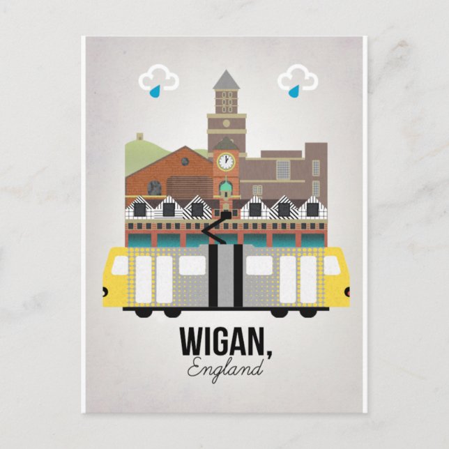 Cartão Postal Wigan (Frente)