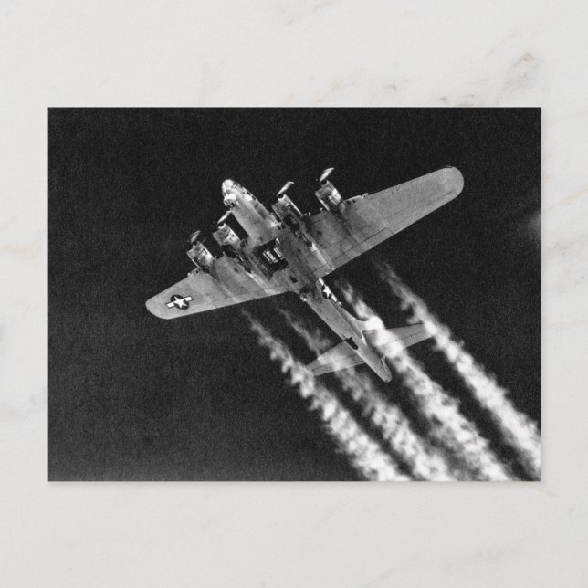 Cartão Postal WII B-17 em voo (Frente)