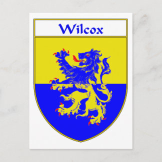 Cartão Postal Wilcox Casaco de Armas/Proteção Familiar