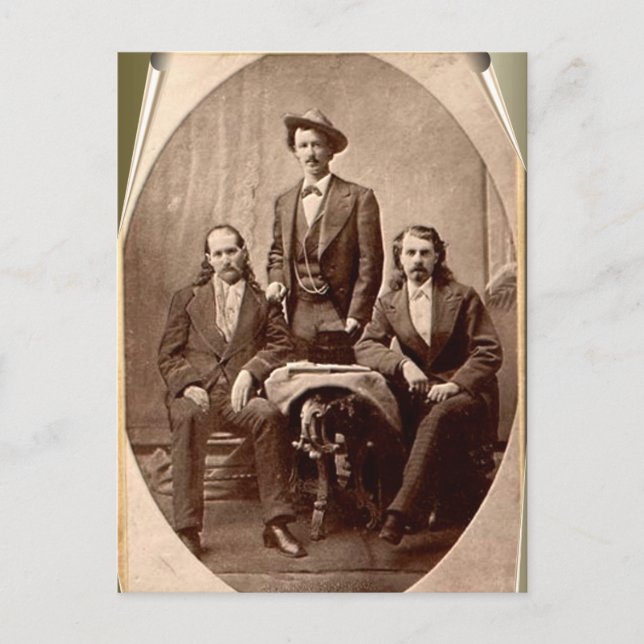 Cartão Postal Wild Bill Hickok - Texas Jack - Bill Buffalo (Frente)