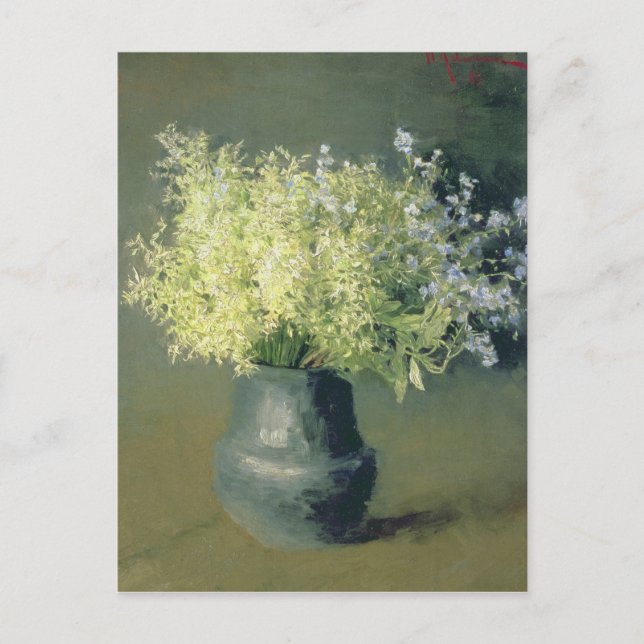 Cartão Postal Wild Lilacs e Forget-Me-Nots, 1889 (Frente)