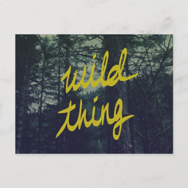 Cartão Postal Wild Thing (Frente)