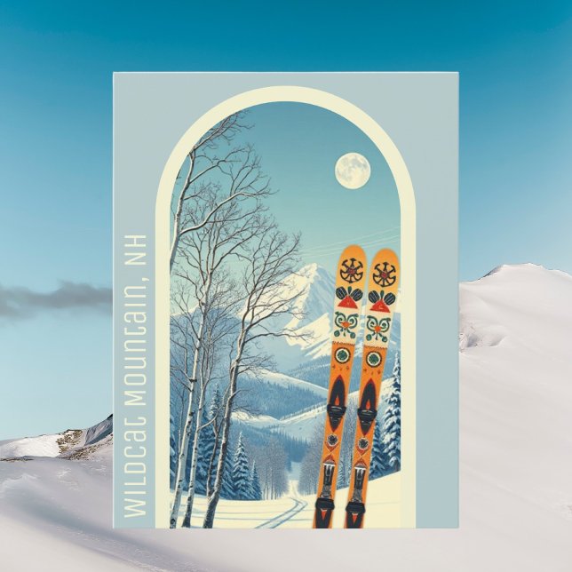 Cartão Postal Wildcat Mountain New Hampshire ski Postcard (Criador carregado)