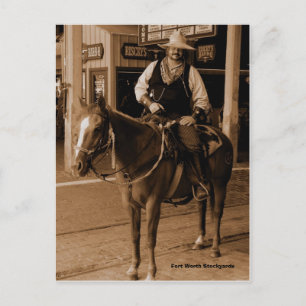 Cartão Postal WildWest, Fort Worth Stockyards