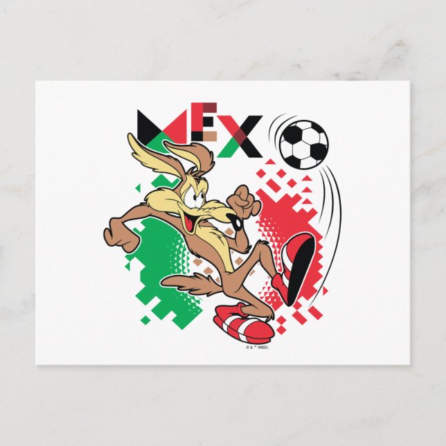 Cartão Postal WILE E. COYOTE™ Team Mexico Soccer Graphic (Frente)