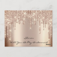 Will Bridesmaid Blush Glitter Drives Spark Name