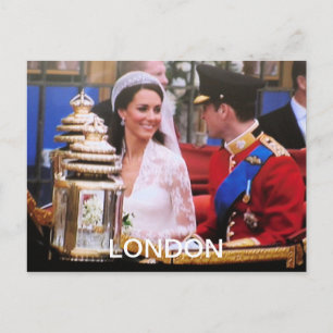 Cartão Postal Will e Kate Royal Wedding