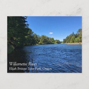 Cartão Postal Willamette River, Elijah Bristow State Park, OR Po