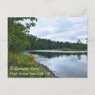 Cartão Postal Willamette River, Elijah Bristow State Park, OR Po