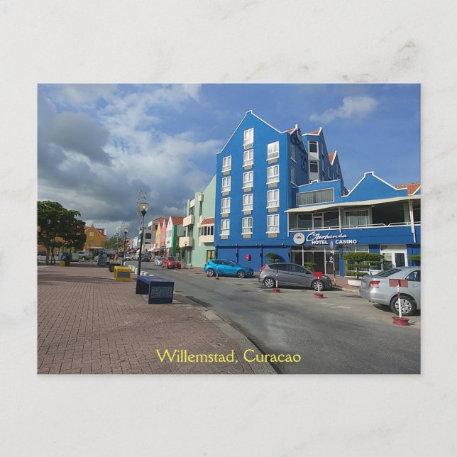 Cartão Postal Willemstad, Cartão-postal Curacao (Frente)