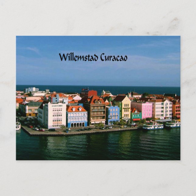 Cartão Postal Willemstad Curacao (Frente)