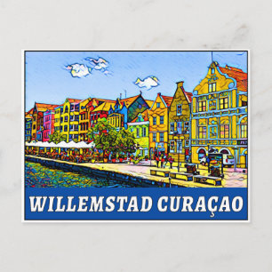 Cartão Postal Willemstad Curaçao Mar Caribe Curaçao