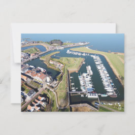 Cartão Postal Willemstad in Nederland met moderne haven.