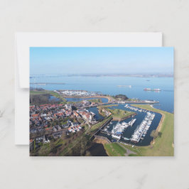 Cartão Postal Willemstad Nederland drone overzicht.